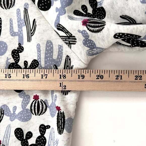 LA Soul Size S Blue Cactus Sweatshirt Crew Neck Long Sleeves Cotton Poly Blend - Picture 7 of 10